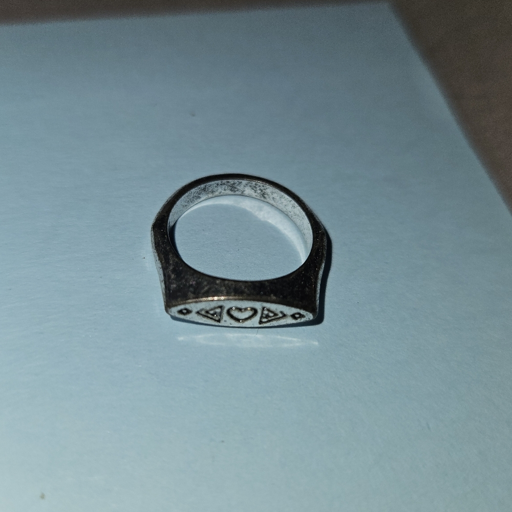 Silver Geometric Ring